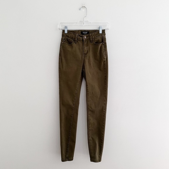 Judy Blue Denim - Judy Blue Olive Green Skinny Fit Stretch Jeans Women's Size 24